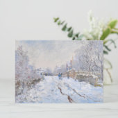 Invitation Claude Monet - Scène de neige à Argenteuil (Debout devant)