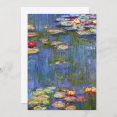 Invitation Claude Monet Water Lilies 1916 (Devant / Derrière)
