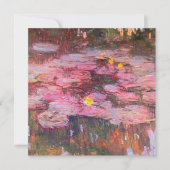 Invitation Claude Monet - Water Lilies 1917 (Devant)