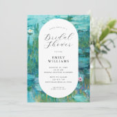 Invitation Claude Monet Water Lilies Fête des mariées (Debout devant)