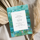 Invitation Claude Monet Water Lilies Mariage