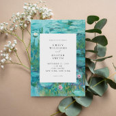 Invitation Claude Monet Water Lilies Mariage
