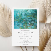 Invitation Claude Monet Water Lilies Mariage