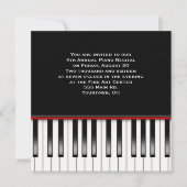 Invitation Clavier du considérant de piano (Devant)