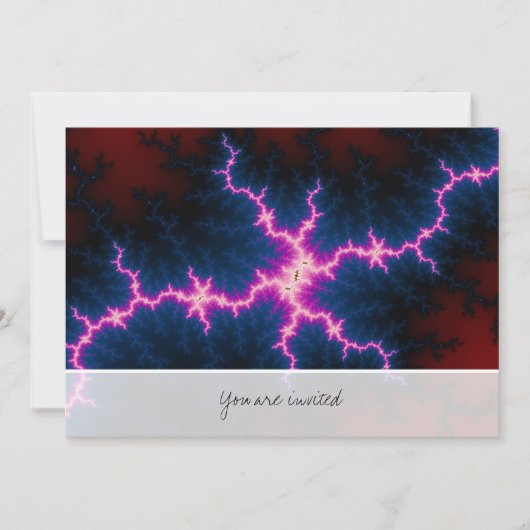 Invitation Clé - Art Fractal (Devant)