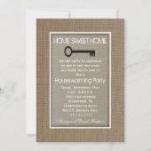 Invitation Clé de l'invitation de la fête du réchauffement du (Devant)