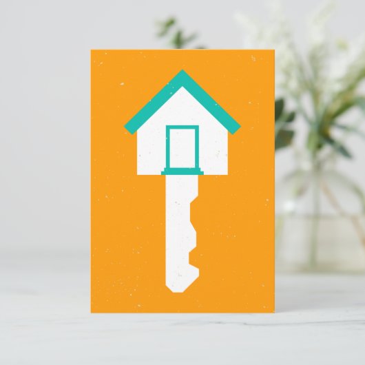 Invitation clé de maison (Debout devant)