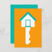 Invitation clé de maison (Devant / Derrière)