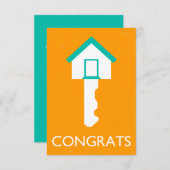 Invitation clé de maison de congrats (Devant / Derrière)