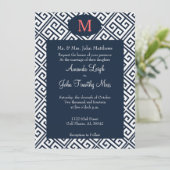 Invitation Clé grecque (Debout devant)