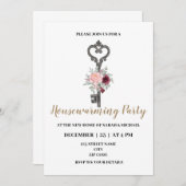 Invitation Clé Thématique Fête du Ménage (Devant / Derrière)