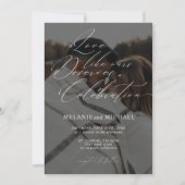 Invitation Clean Classic Modern Script QR Code Mariage photo (Devant)