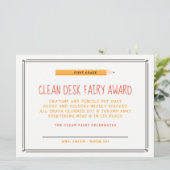Invitation Clean Desk Fairy Award (Debout devant)