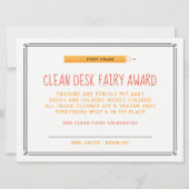 Invitation Clean Desk Fairy Award (Devant)