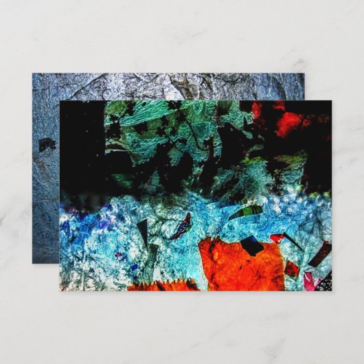 Invitation Clear abstract invitation.Ordinary recycle texture (Devant / Derrière)