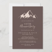 Invitation Clear Mountain Country 50e anniversaire de Mariage (Devant)