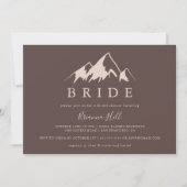 Invitation Clear Mountain Country Bride Fête des mariées (Devant)