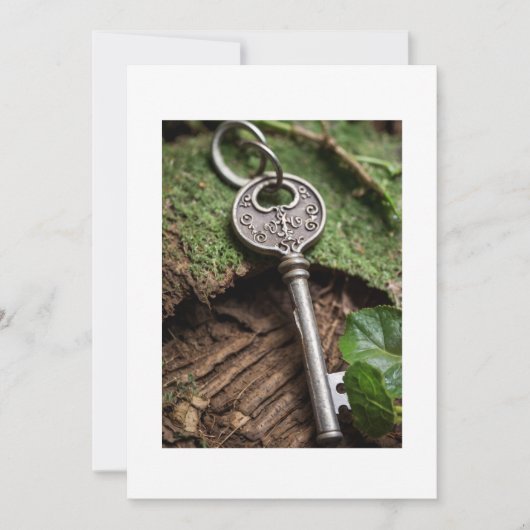 Invitation clef et arbre (Devant)