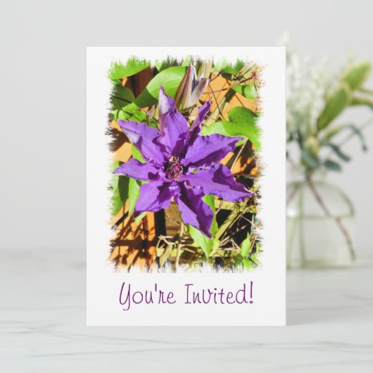 INVITATION CLEMATIS (Debout devant)