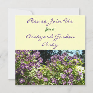 Invitation Clematis Garden Party