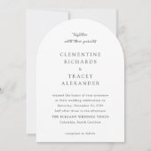 Invitation Clementine Elegant Mariage moderne (Devant)