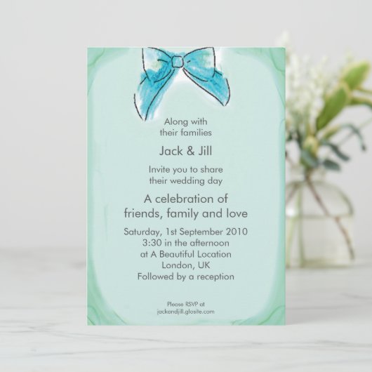 Invitation Cleo Bow (couture) 5x7 (Debout devant)