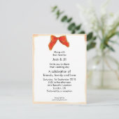 Invitation Cleo Bow (rouge) 4,25x5,5 (Debout devant)