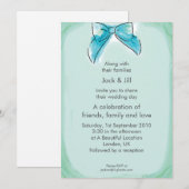 Invitation Cleo Bow (seamist) 5x7 (Devant / Derrière)