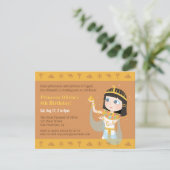 Invitation Cleopatra Egyptian Theme Anniversaire de enfant Pa (Debout devant)