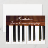 Invitation Clés de piano_ (Devant / Derrière)