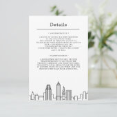 Invitation Cleveland Mariage | Détails de l'invité (Debout devant)