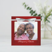 Invitation Cliché photo personnalisé pour le 40e anniversaire (Debout devant)