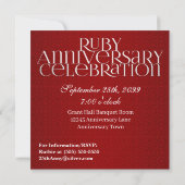 Invitation Cliché photo personnalisé pour le 40e anniversaire (Dos)