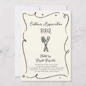 Invitation Clientèle Appréciation Business BBQ Party (Devant)