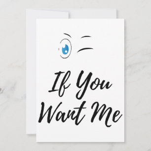 Invitation Clignez si vous me voulez drôle hommes