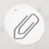 Invitation Clip papier (Devant / Derrière)
