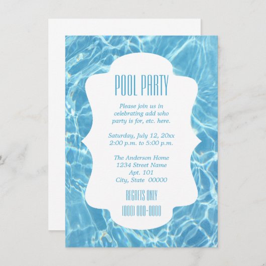 Invitation Cliquez sur Customiser pour modifier la taille - P (Devant / Derrière)