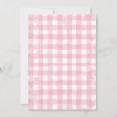 Invitation Cloche d'hiver rose Joyeux petit Baby shower (Dos)