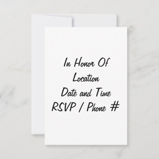 INVITATION "CLOCHES DE MARIAGE ARGENTÉES" (Dos)