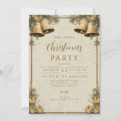 Invitation Cloches d'or Pine Greenery (Devant)