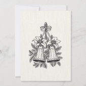 Invitation Cloches florales de Noël (Dos)