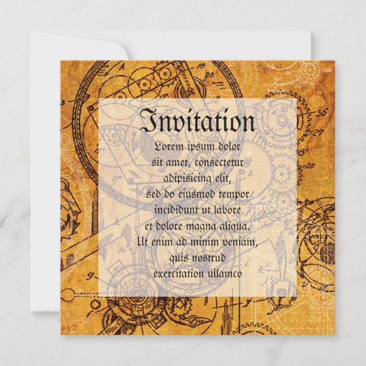 Invitation Clockwork Collage (Devant)