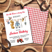 Invitation Clothesline 1ère fête d'anniversaire