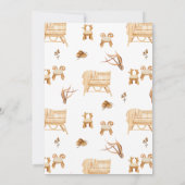 Invitation Clothesline Genre Baby shower Virtuel Neutre (Dos)