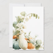 Invitation Clothesline Jardin thème Baby shower cultivé local (Dos)