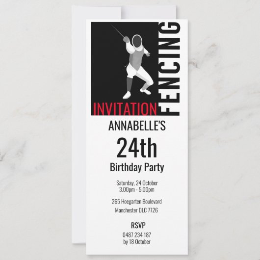 Invitation Clôture (Devant)