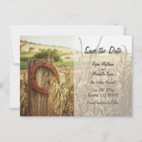 Clôture de campagne rustique et fer à cheval Save