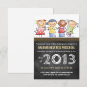 Invitation Clôture de la classe préscolaire ou de la classe d (Devant / Derrière)