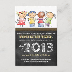 Invitation Clôture de la classe préscolaire ou de la classe d