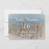 Invitation Clôture de plage dans les dunes de sable (Devant)